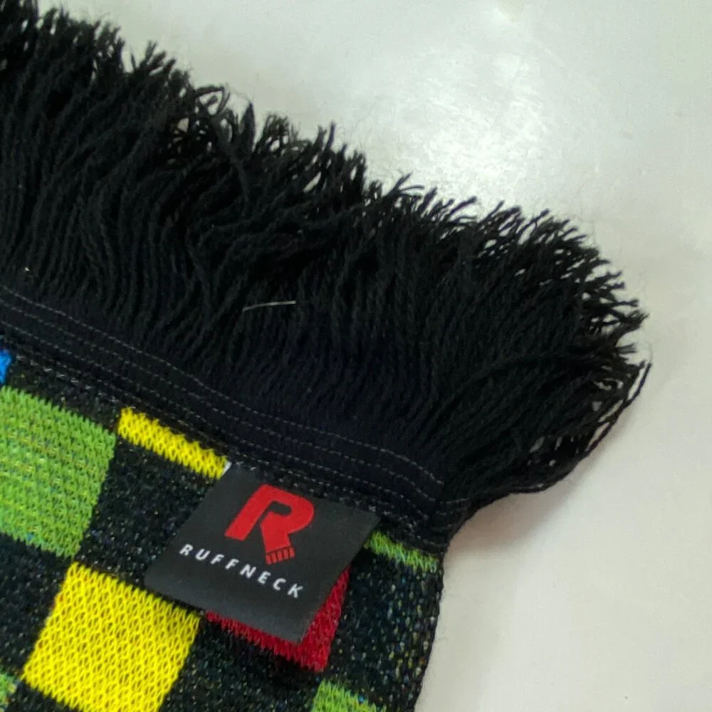 Ebay Open 2023 Scarf With Colorful Checkered & Striped Design